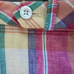 Ralph Lauren Sport Women's Size 8 Linen Vented Pocket Pencil‎ Skirt Pastel Plaid Pink Photo 8