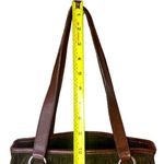 Ralph Lauren  Olive Green Corduroy and Brown Leather Rare Shoulder Bag MINT Photo 11