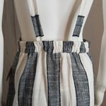 Urban Romantics  Linen Striped Overall Dress Large Photo 3