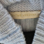 VANESSA BRUNO MARLED BABY BLUE CABLE KNIT THICK WOOL BLEND TURTLENECK SWEATER XS Photo 10