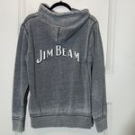 Jim Beam Gray Burnout Hoodie Full Zip Medium Photo 1