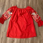 Free People  Fleur Du Jour Red Mini Dress with Pockets Size S NWOT Photo 9
