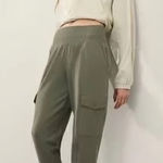 Athleta  Venice High Rise Cargo Jogger in Moss green NWOT women’s size Medium Photo 0