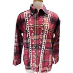 Free People Nordic Chill Plaid Cotton Shirt Jacket Size Medium NWT Photo 3