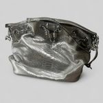 Michael Kors Michael  silver metallic snake printed handbag glam retro Photo 9