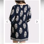 XI niancengjian Black, Tan & White Floral Midi Shift Tunic Dress #P Black Size M Photo 1