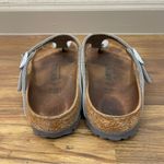 Birkenstock  Women's‎ Gizeh Birko-Flor Sandals Silver Tone Size 37 Photo 6