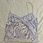 Motel Rocks Lavender zebra lace top Photo 1