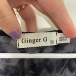 Ginger G NWOT‎  black gray tie dye strap tank top blouse top cute casual small Photo 2