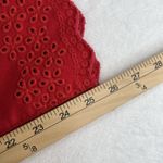 Talbots  Plus 20W Jeans Flawless Scallop Hem Denim Slim Ankle Red Curvy Fit Photo 15