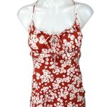 Sweet Pot Red White Floral Sleeveless Tie Strap Cami Camisole Mini Tank Dress 10 Photo 2