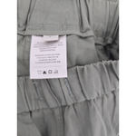 Citizens of Humanity  Green Cropped Wide Leg Pants Elastic Waist Drawstring Large Photo 4