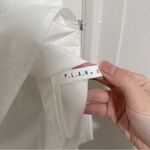 Korean brand plan white mini skirt ribbon Size 00 Photo 1