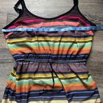 Athleta Havana Multicolor Striped Midi Sundress S Red Photo 2