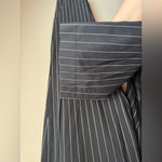 Ralph Lauren Lauren Stretch Black Pinstriped Cotton Dress Pants Slack Womens 8 Photo 4