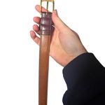 Coach Vintage Burgundy Leather Belt 36 in Photo 6