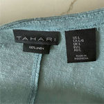 Tahari Women's Blue Open Front Cardigan Sweater Size L Long Sleeve Photo 4