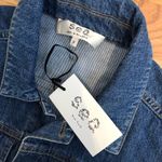 NWT Sea New York Two Tone Peplum Denim jacket Blue Photo 6