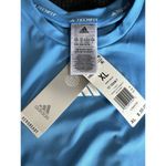 Adidas Tech fit Train Athletic Top Blue Logo Short Sleeve Logo Size XL NWT Photo 4