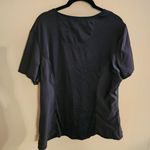 Cherokee EUC XL Black  Women's Mock Wrap Solid Scrub Top Photo 2