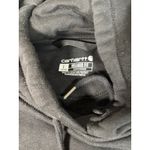 Carhartt Womens Large Relaxed Fit Hoodie Sweatshirt Black Historic Logos Photo 2