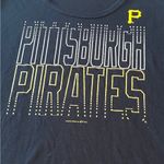 MLB Pittsburgh Pirates Campus Life Womens Large Black Fitted Short Sleeve Shirt Black Photo 6