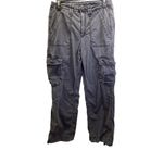 American Eagle  Size 6 Dark Gray Cargo Pants, Preloved Photo 2