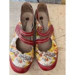 Remonte Floral Mary Jane Shoe Yellow Size 5.5 Photo 3
