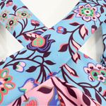 Boden USA Boden Positano Hotchpotch Bikini Top Patchwork Floral Print Halterneck Size 14 Photo 3