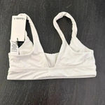 Vitamin A Revolve  Sienna Bikini Swim Top in Ecorib White Sz XS‎ Photo 1