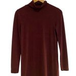 J.Crew Sweater Dress Womens Size XXS Burgundy Wine Long Sleeve Turtleneck Soft Photo 2
