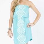 Billabong Weeding Out Beach Dress Swim Cover-Up Size L Aqua Summer Pool Photo 4