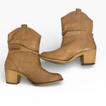 Charles Albert  Brown Western Cowboy Ankle Boots Vegan Leather Womens Size US 11 Photo 4