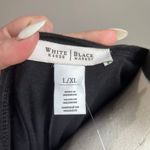 White House | Black Market Black & Gold Fringe Boho V Neck Blouse NWT Sz L/XL Photo 6