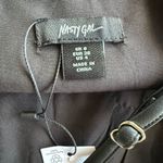 Nasty Gal Eyelash Lace Trim Detail Faux Leather Cami Top Black Size 4 NWT IN PKG Photo 5