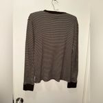 Ralph Lauren  Men's Brown and White Striped Long Sleeve Tee Photo 3