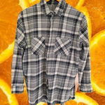Billabong ‎ Black and White Plaid Shirt Size Small Photo 0