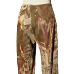 Cache Flat Front Tropical Forest Pant Size 2/4/6 XS/S Front Zipper $128 Stretch Photo 2