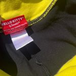 Sanrio Y2k  Hello Kitty black yellow fold over waist flare leg yoga pants grunge Photo 4