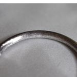 Source Unknown Retro Boho Matte Silver Tone Textured 2" Hoop Post/Stud Casual Grunge Earrings Photo 2