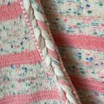 J.Crew  pink and cream confetti striped cardigan sweater Photo 12