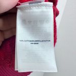 Lands' End  Drifter Bright Red Long Sleeve Cable knit Sweater Fisherman Cabin Med Photo 2