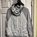 Miss Chievous 025-006 Hoodie Womens M Gray Lace Crochet Over Front Casual Photo 0