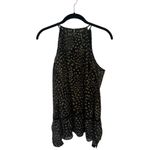 MICHAEL Michael Kors Cold Shoulder Blouse Black Beige Print Lined Size XS Photo 3