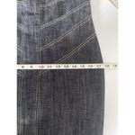 Boom Boom Jeans Gray Denim Dress Grunge Punk Bodycon Y2K Goth Size Medium M Photo 13