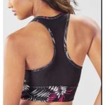 Fabletics  Pink Black Hawaiian Style Marcia Sports Bra 2X XXL Athletic Workout Photo 5