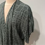 French Connection NWT  Green Fast Alligator Check Draped Kimono Blazer Size S/M Photo 2