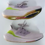 Adidas Ultraboost in Light Gray and Neon Green Photo 4