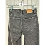Madewell Women's Mid-Rise The Perfect Vintage Straight Jeans Black Denim Size 23 Photo 6