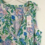Lilly Pulitzer Dev Dress Womens Size XL Resort White Just A Pinch NWT Green Blue Photo 4